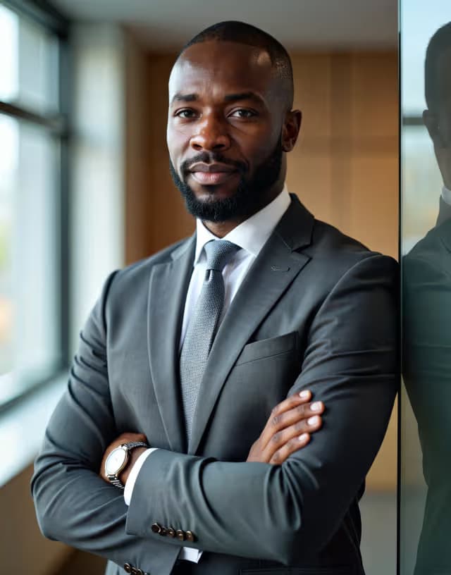 BetterPic 4K AI headshot result with business attire