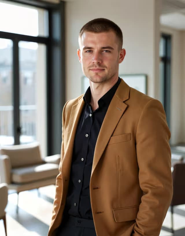 BetterPic 4K AI headshot result with clean corporate styling