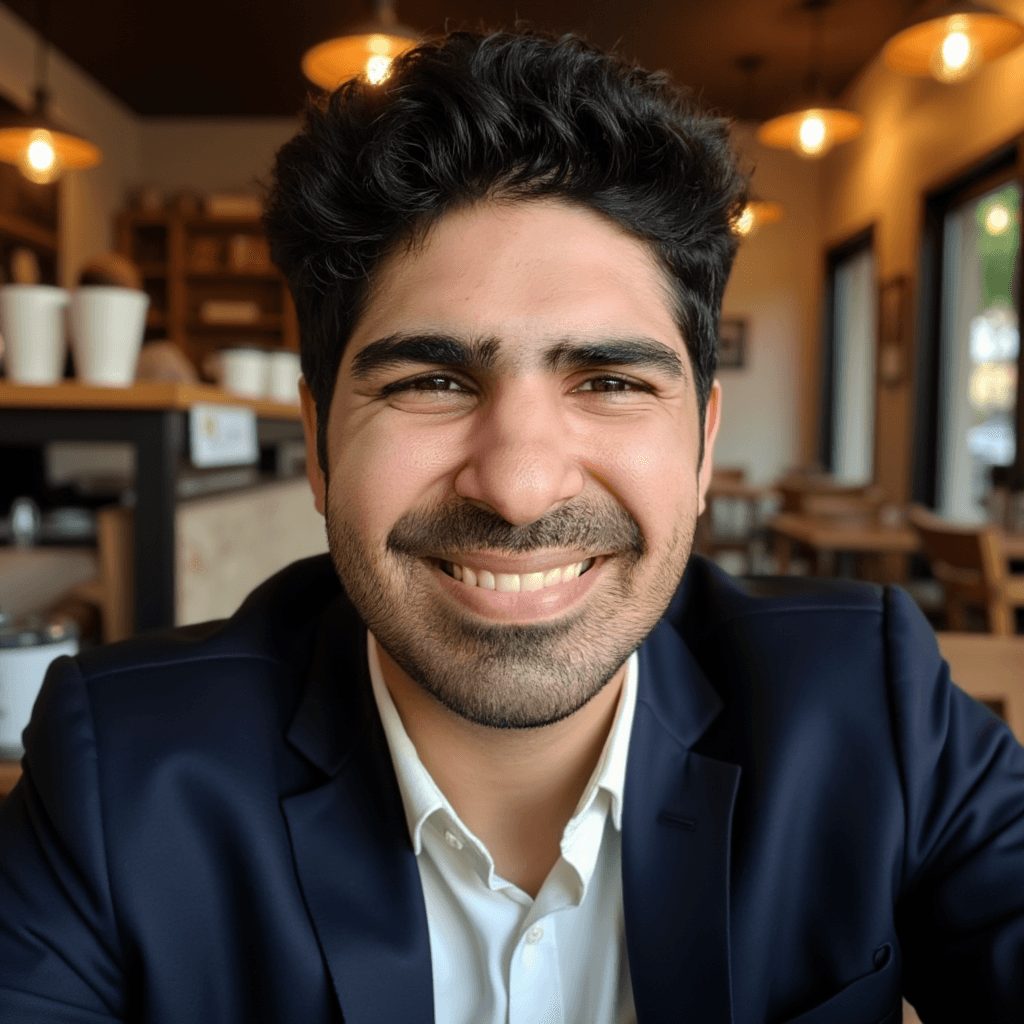 DreamWave AI headshot generated from a selfie input, casual rather than professional look