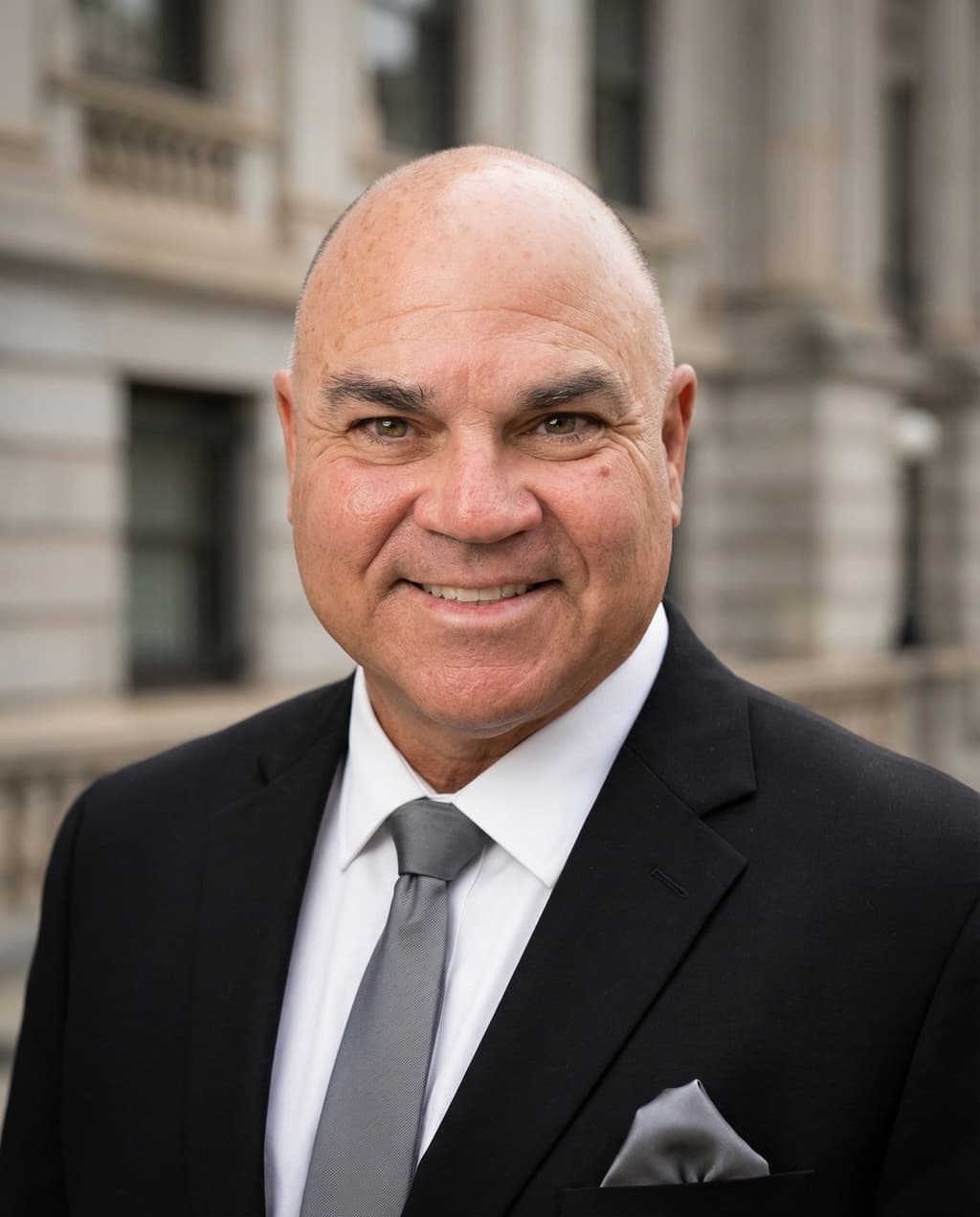 HeadshotPro AI headshot result with corporate styling